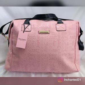 Juicy Couture Blush Logo Duffle Bag